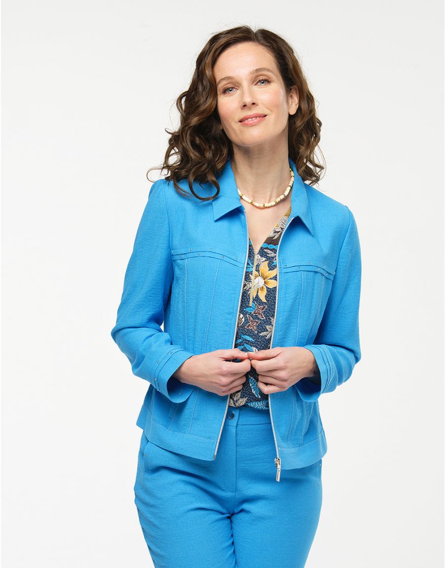 Veste chic bleu azur