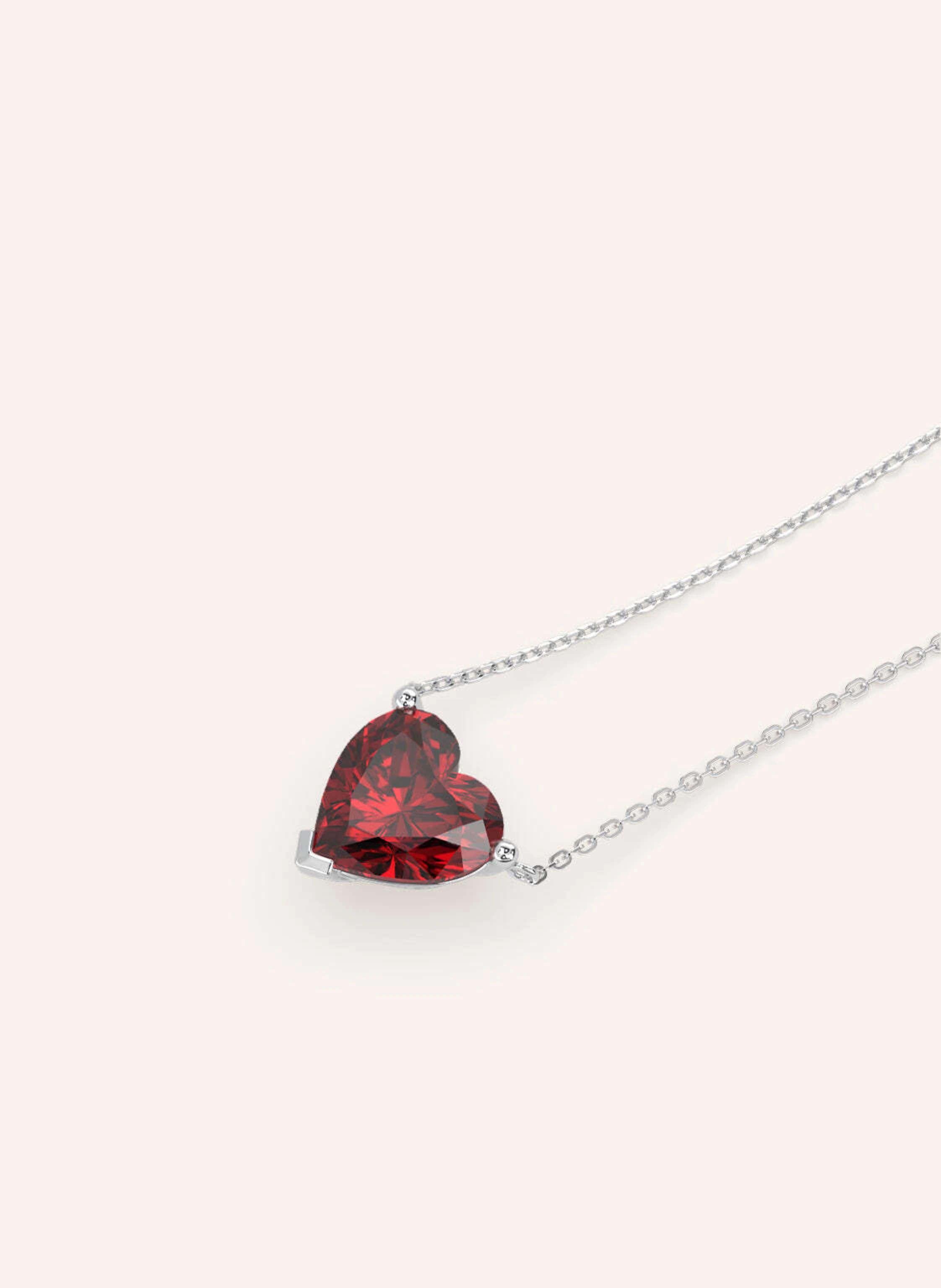 VEYNOU Halskette ADORE aus 14 Karat recyceltem Gold und 2.50ct. lab-grown Rubin