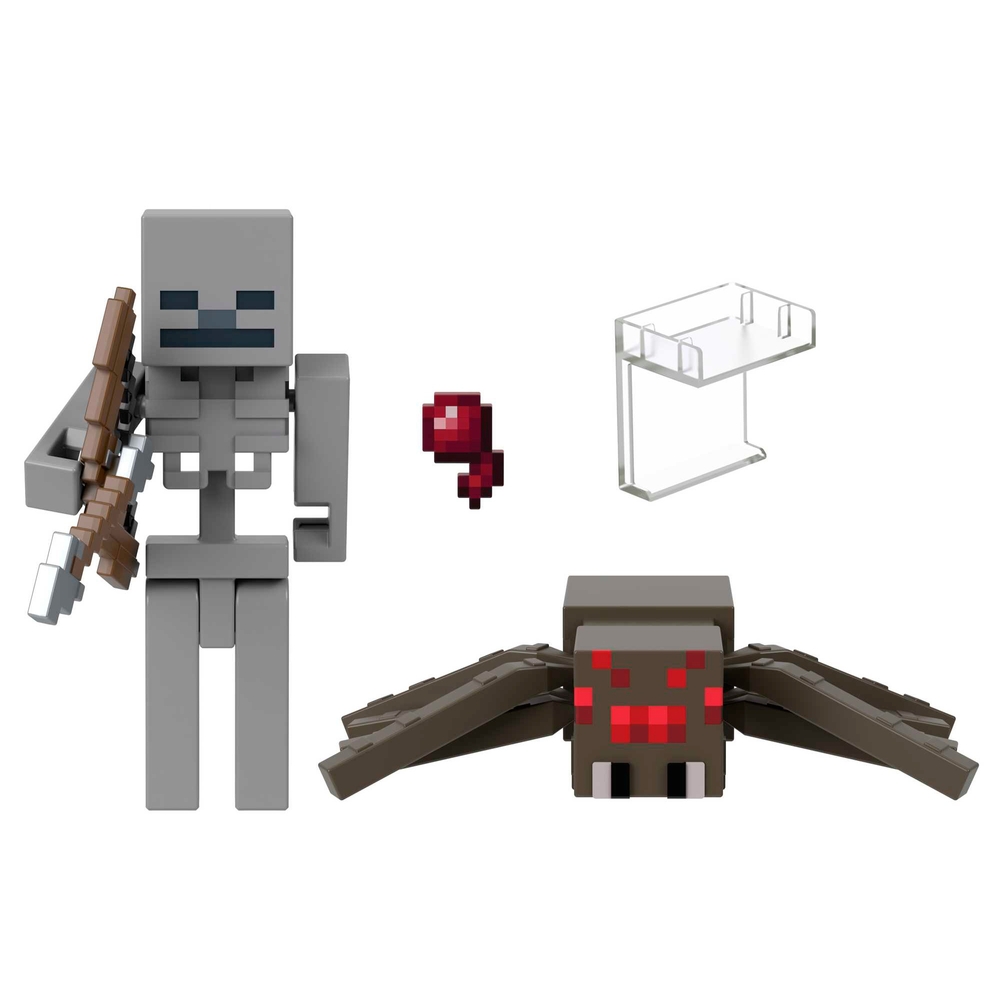 Minecraft Skelett- und Spinnen-Actionfigur