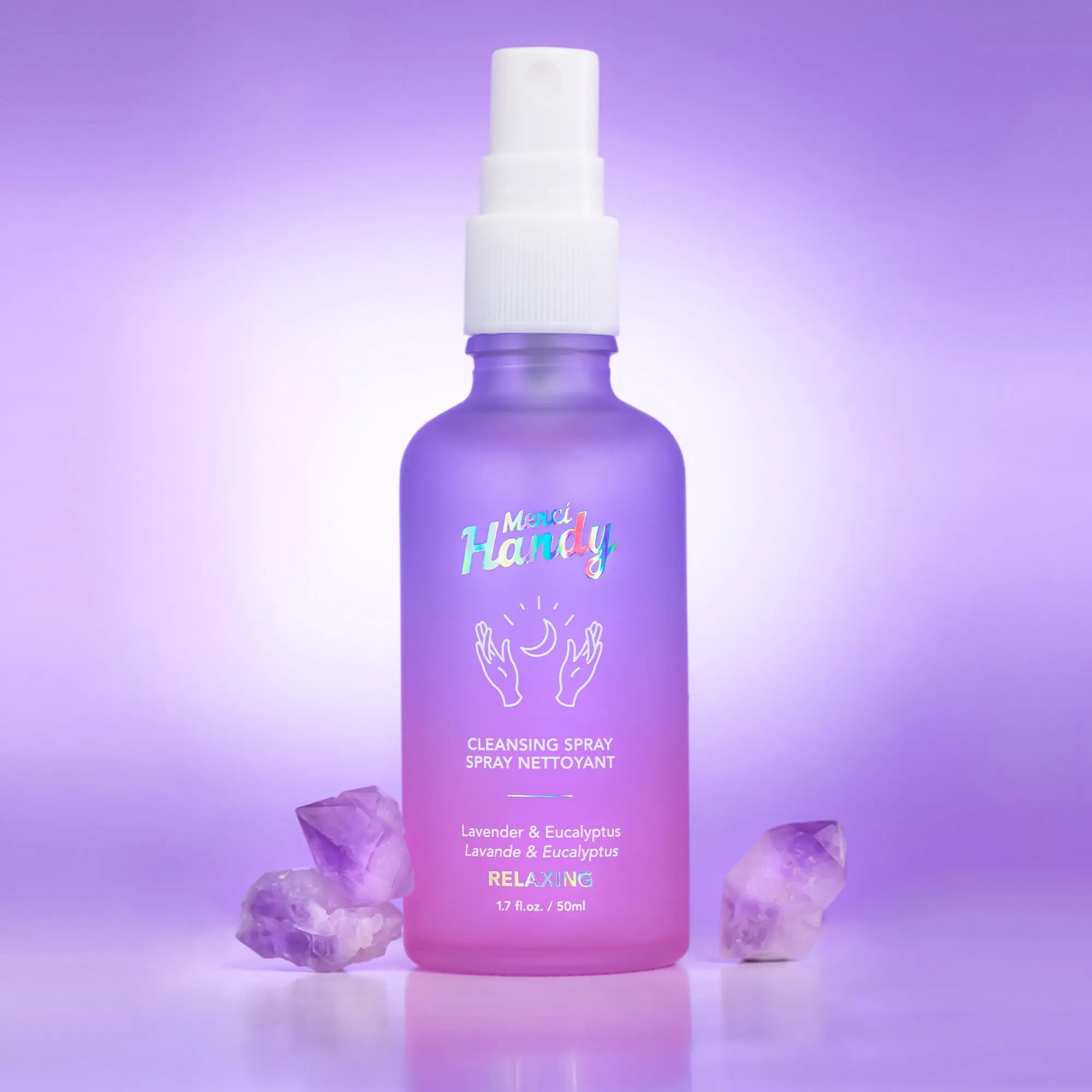 Merci Handy - Spray Nettoyant Relaxant Lavande et Eucalyptus- Mains