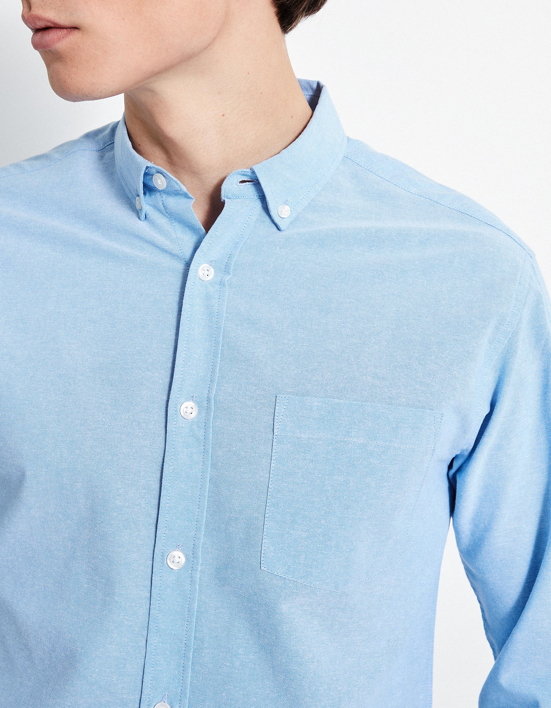 Camisa, Homem, Azul