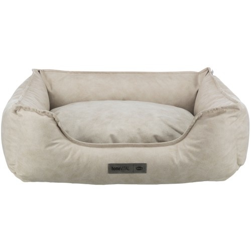 Cama quadrada cinza Trixie Home Vital Calito para cães.