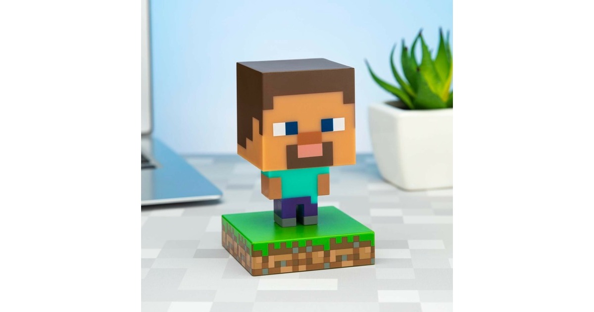 PaladoneMinecraft: Steve Icon Light verlichting  (Houtkleur)