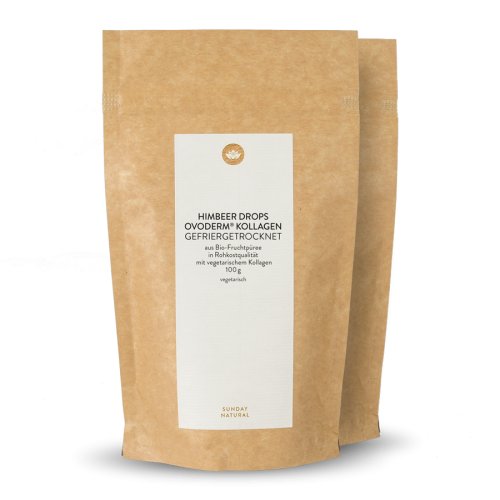 Sunday Natural Products  Himbeer Drops Ovoderm ®KollagenGefriergetrocknet