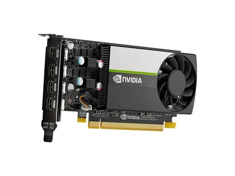 NVIDIA T1000 - grafikkort - 8 GB GDDR6 - PCIe 3.0 x16 lavprofil - 4 x Mini DisplayPort