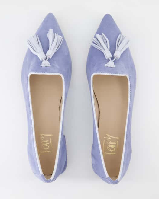 Terry Pisa Ballerinas in Blau