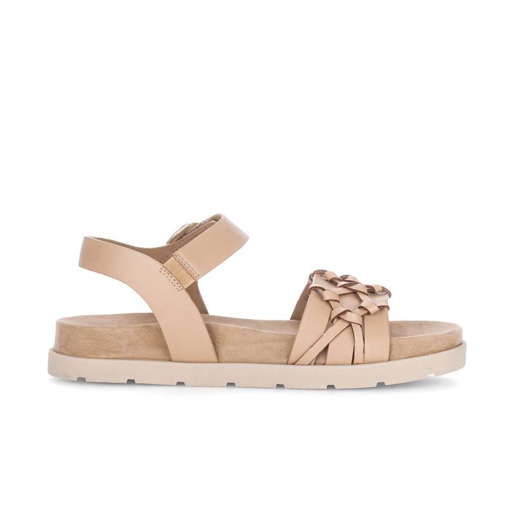 Sandal met riempjes bruin
