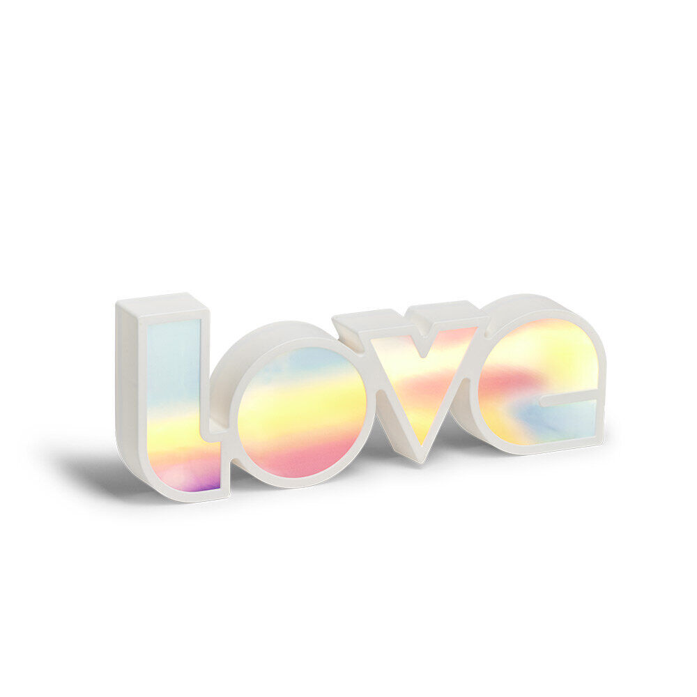 Mot lumineux Love à poser polypropylène et plastique multicolore