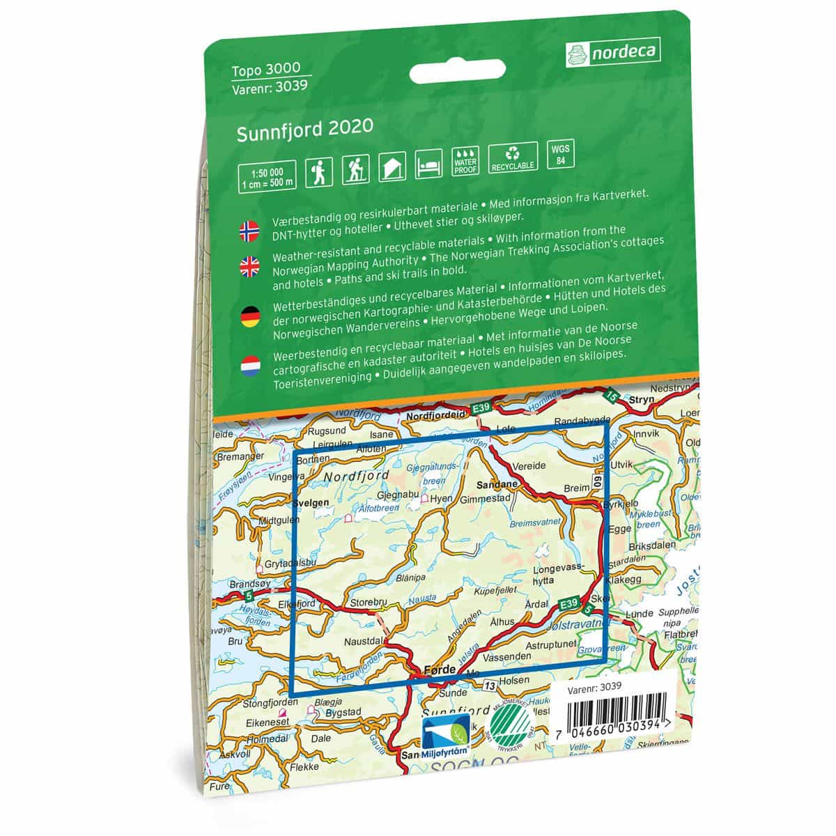 Nordeca Topo 3000 1:50 000 Sunnfjord