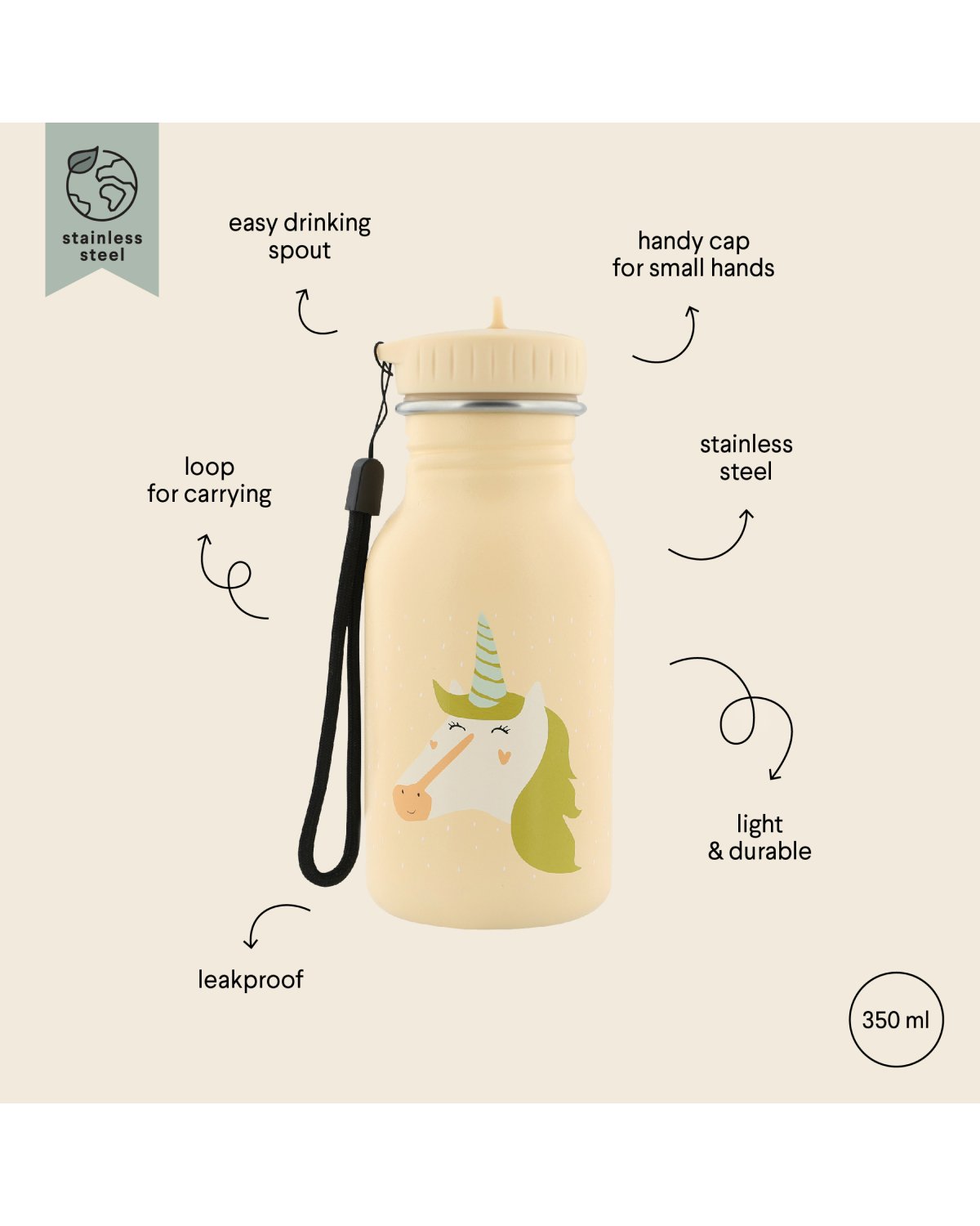 Termoflaske Barn – 350ml | Drikkeflaske Medium