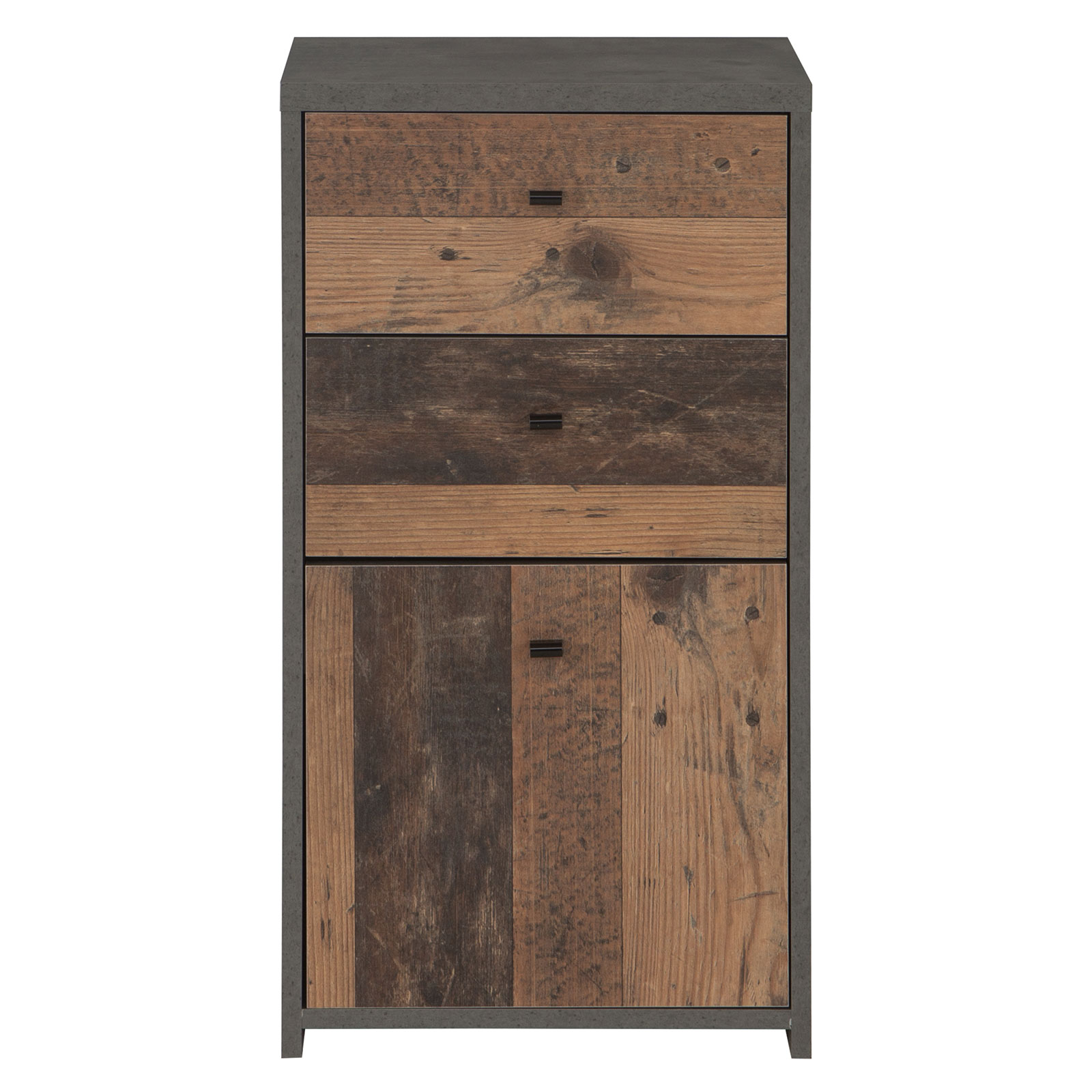 Kommode - Betonoptik - Old Wood Vintage - 40 cm breit