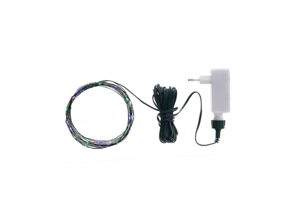 Sirius Knirke Lyskæde 80 LED - Multi/Grøn