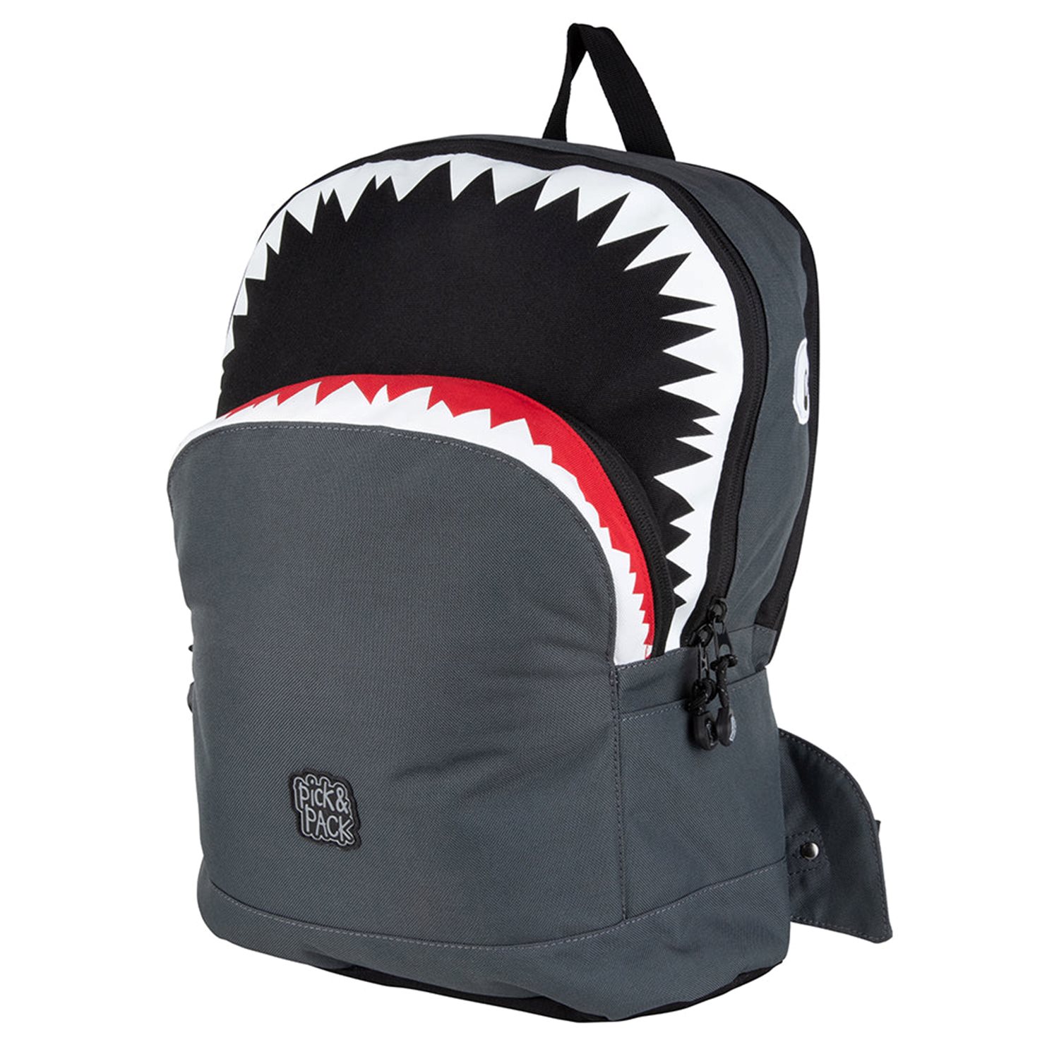 Pick & Pack Shark Shape Backpack L anthracite