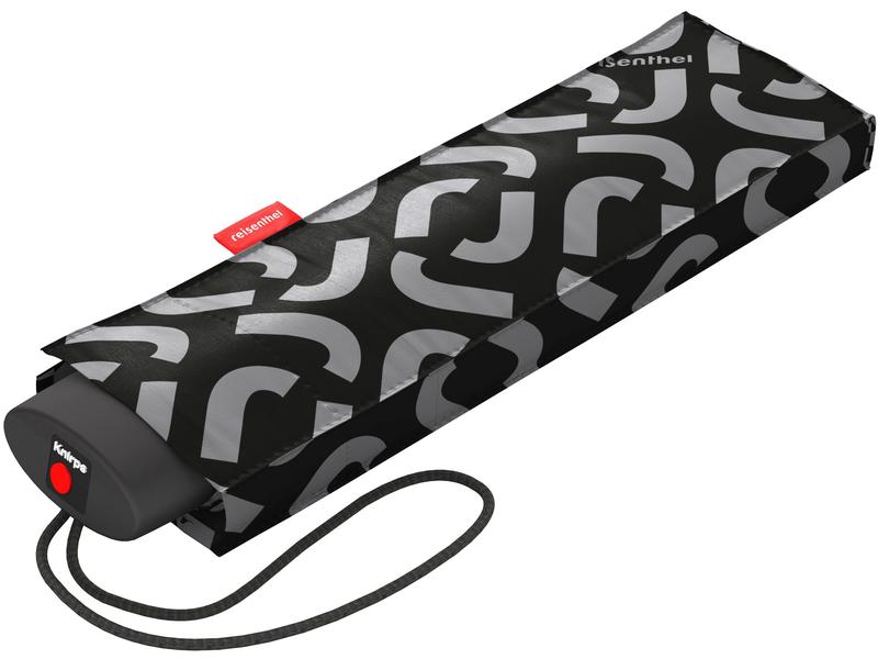 Reisenthel Knirps Schirm Pocket Mini Signature Black Regenschirm aus recyceltem PET
