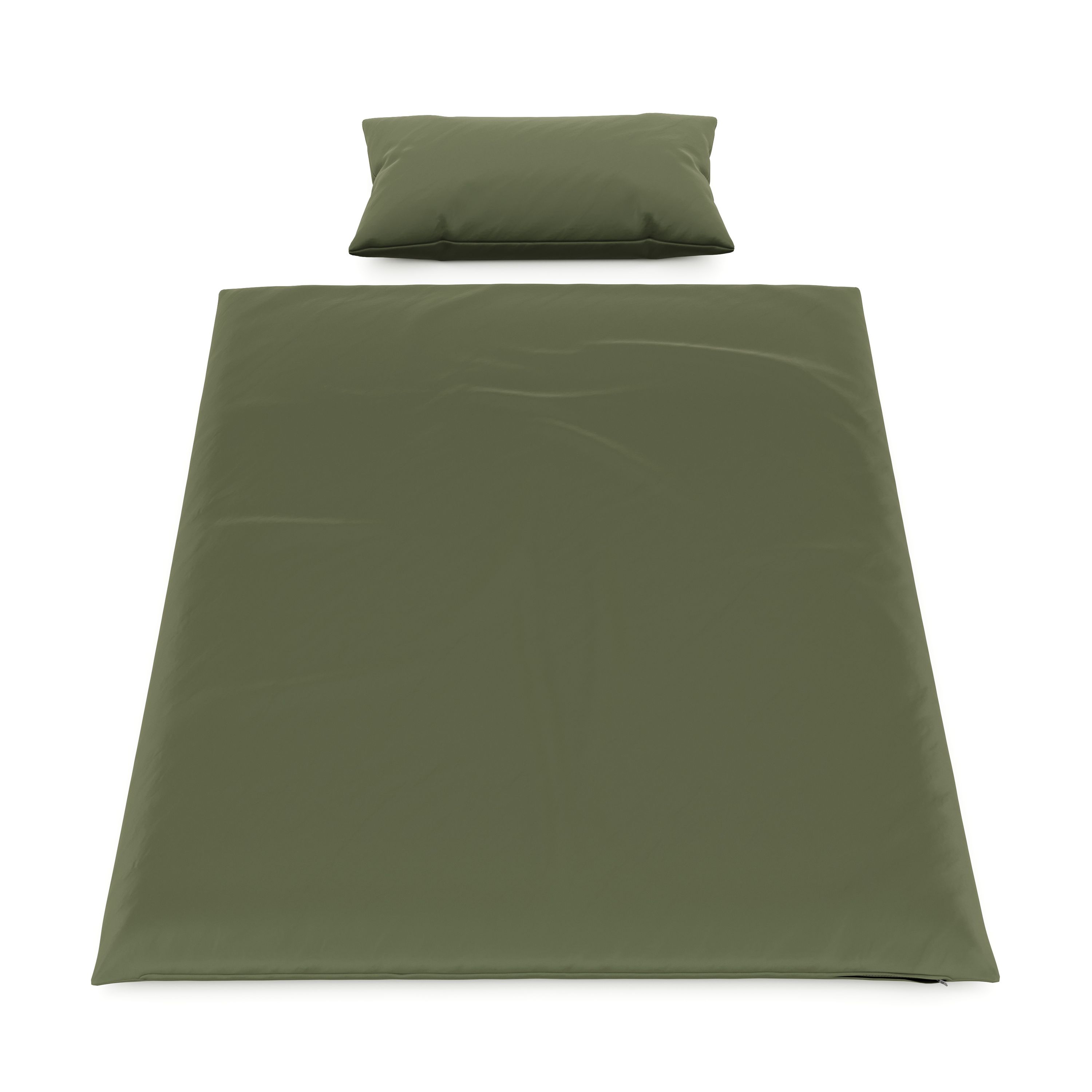 Bettwäsche Set 65 x 100 cm + 160 x 210 cm olive