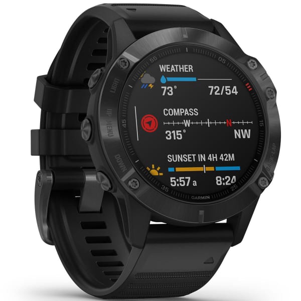 Montre cardio GPS GARMIN FENIX 6 PRO BAND BLACK W/BLACK