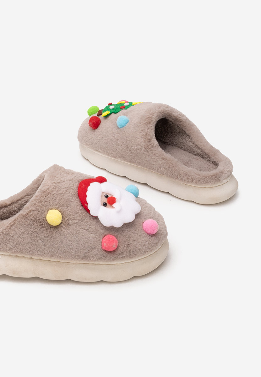 Pantoufles femme kaki Denita