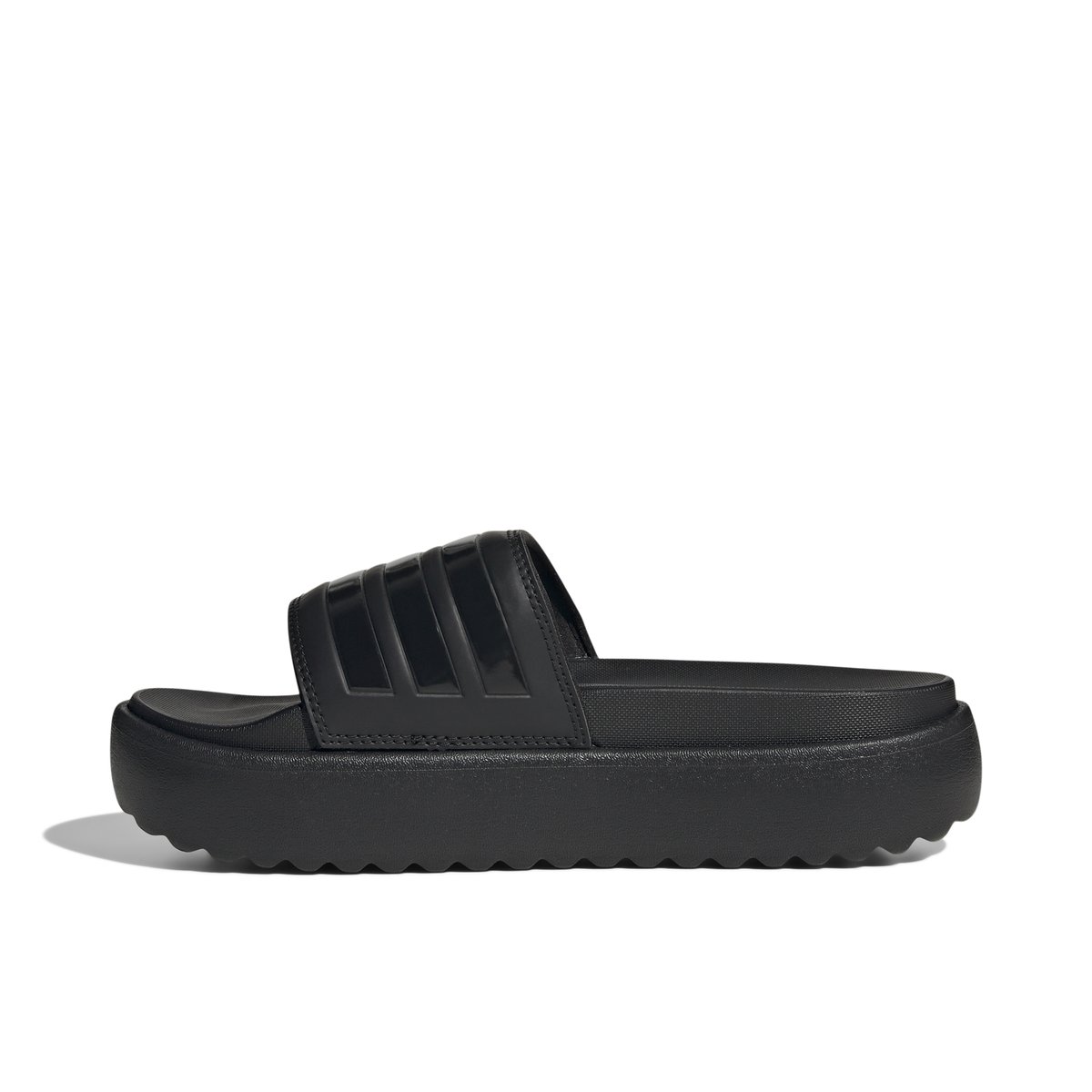 ADIDAS-Adiplat-tg-Sandales athlétiques à glissière - Talon plat - Noir