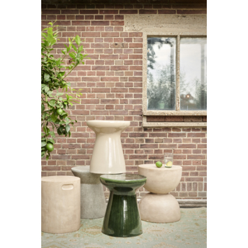 KARWEI bijzettafel rond Fay zand klei ø 34 cm