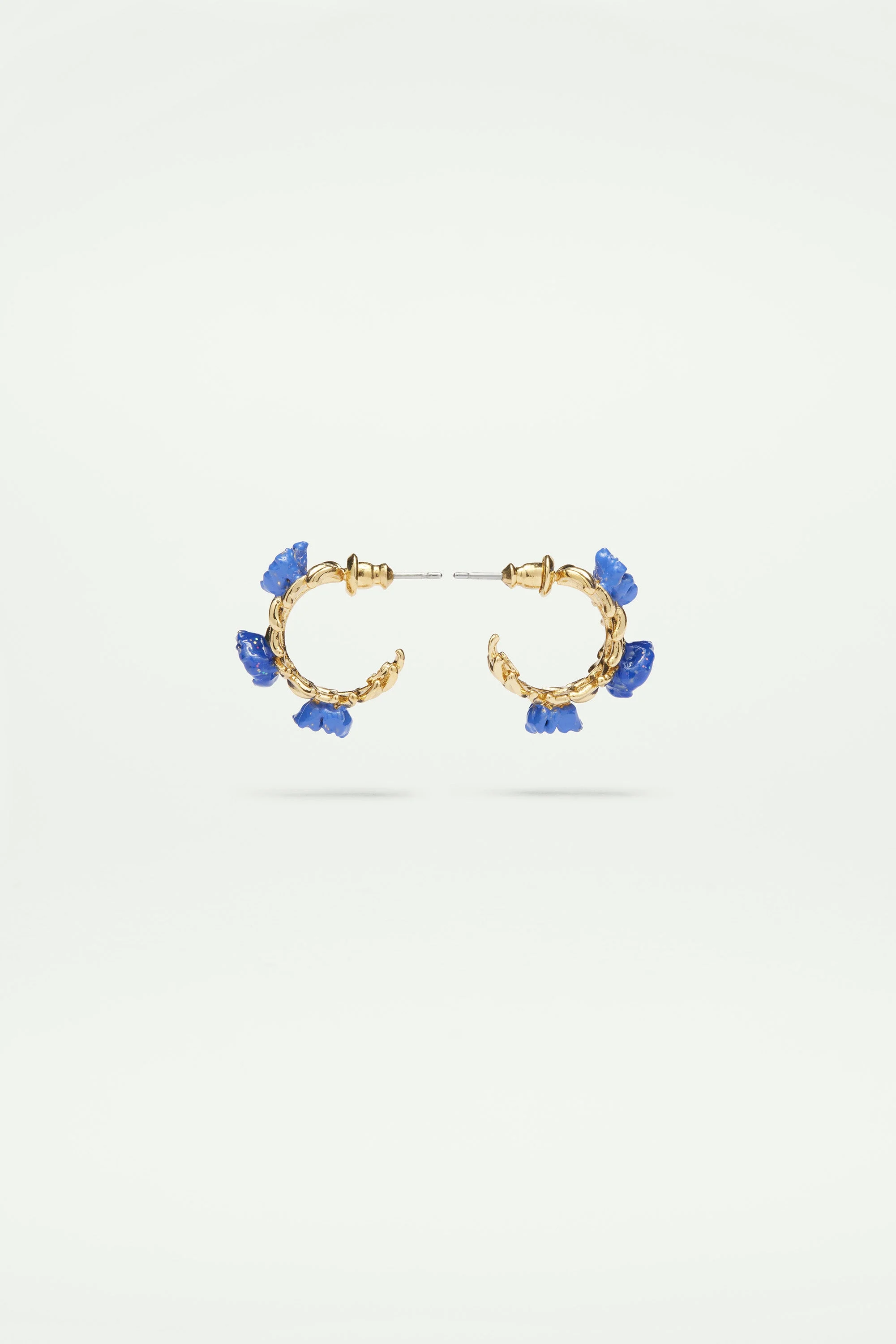 Boucles d'oreilles tiges fleur anémone | Multicolore
