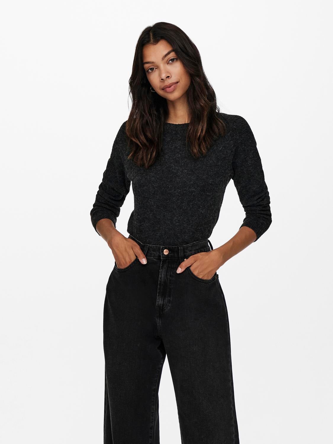 ONLRICA Strickpullover Black