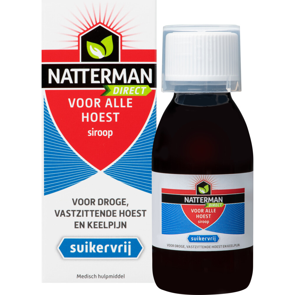 2x Natterman Direct Voor Alle Hoest Suikervrij120 ml