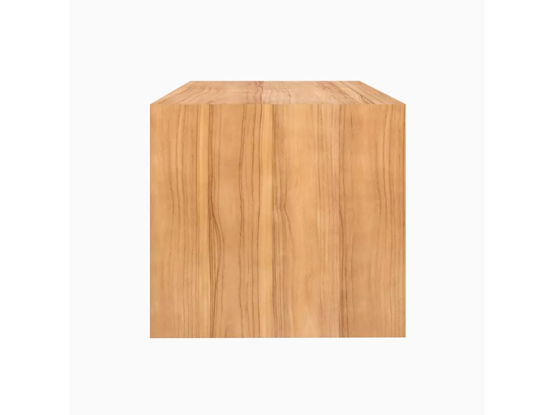 Meuble de salle de bain suspendu en bois de teck 90 cm - Hera