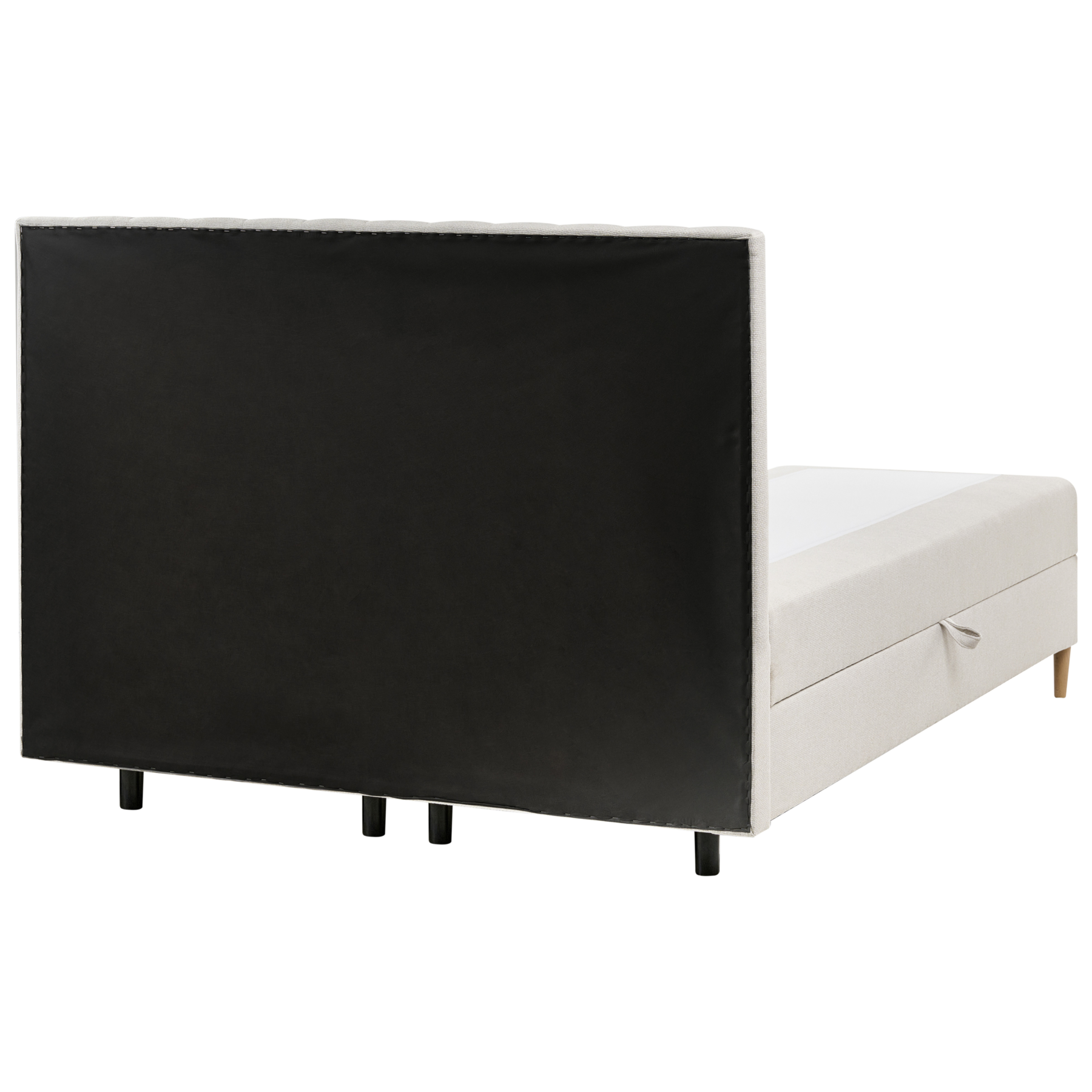 Beliani-OFFICER-Boxspringbed-Gebroken wit-160 x 200 cm-Polyester