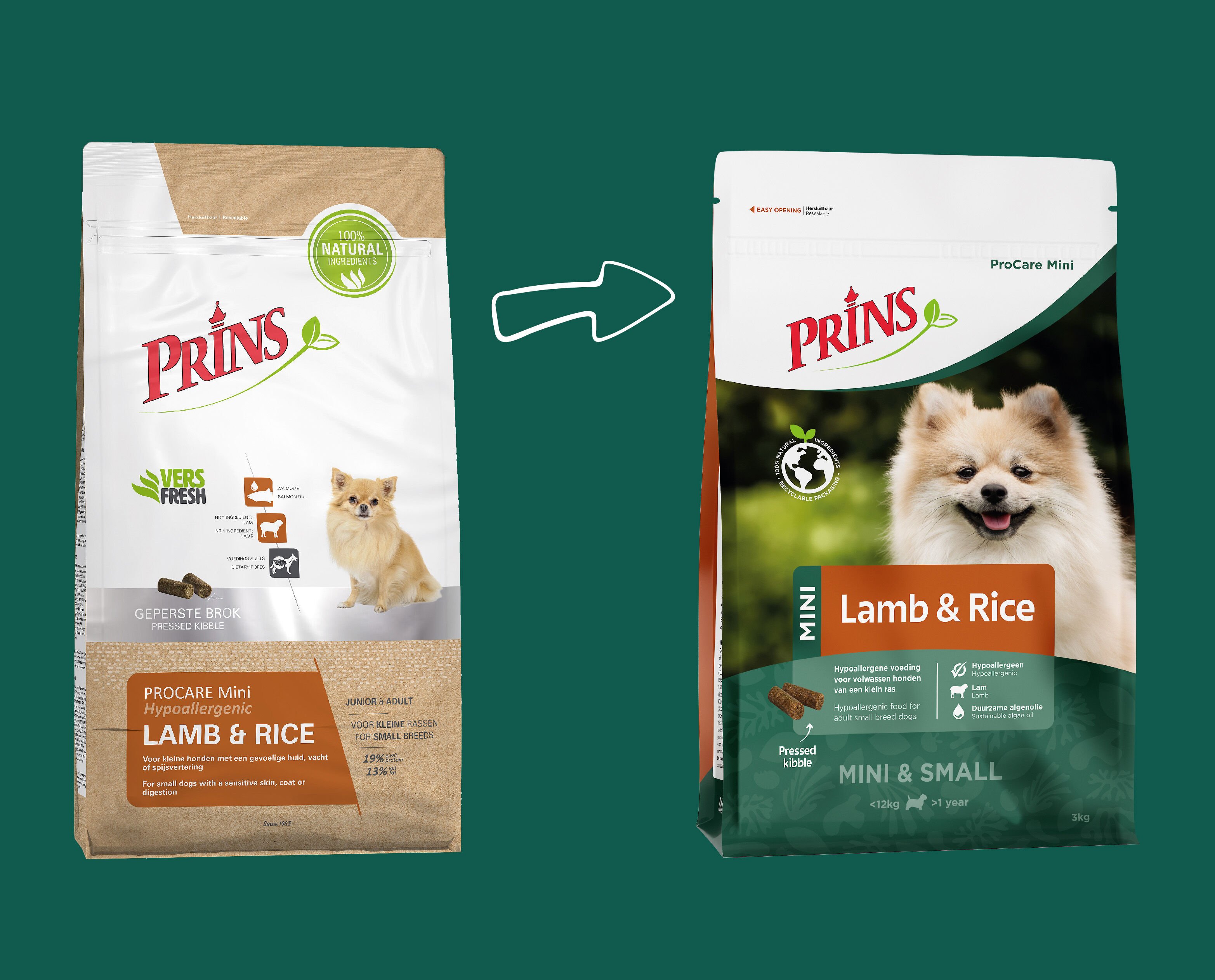 Prins ProCare Mini Hypoallergic - 3 Kilogram - Lam & rijst