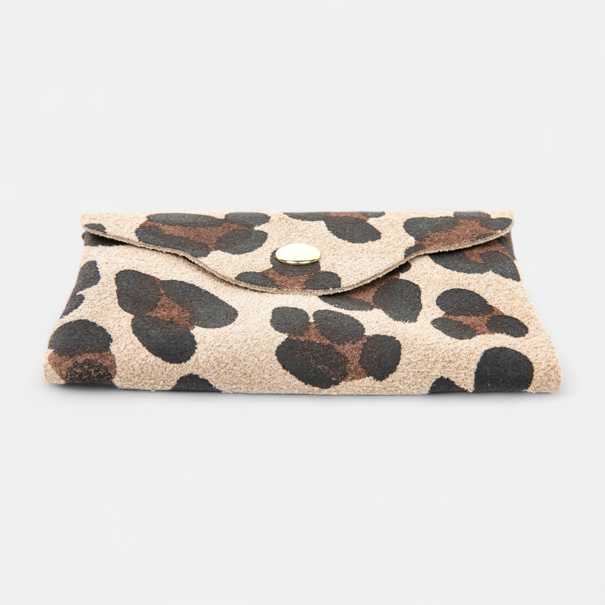 Petite maroquinerie en cuir beige