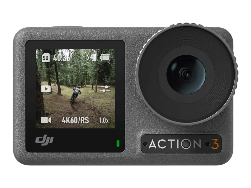 DJI Osmo Action 3 - Adventure Combo - action-kamera - 4K / 120 fps - Wi-Fi, Bluetooth - undervands op til 16 m