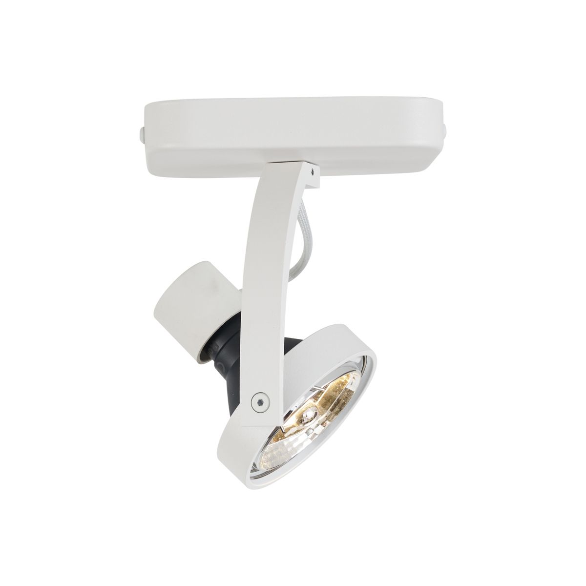 Design plafondspot wit GU10 70mm draai- en kantelbaar - Vo