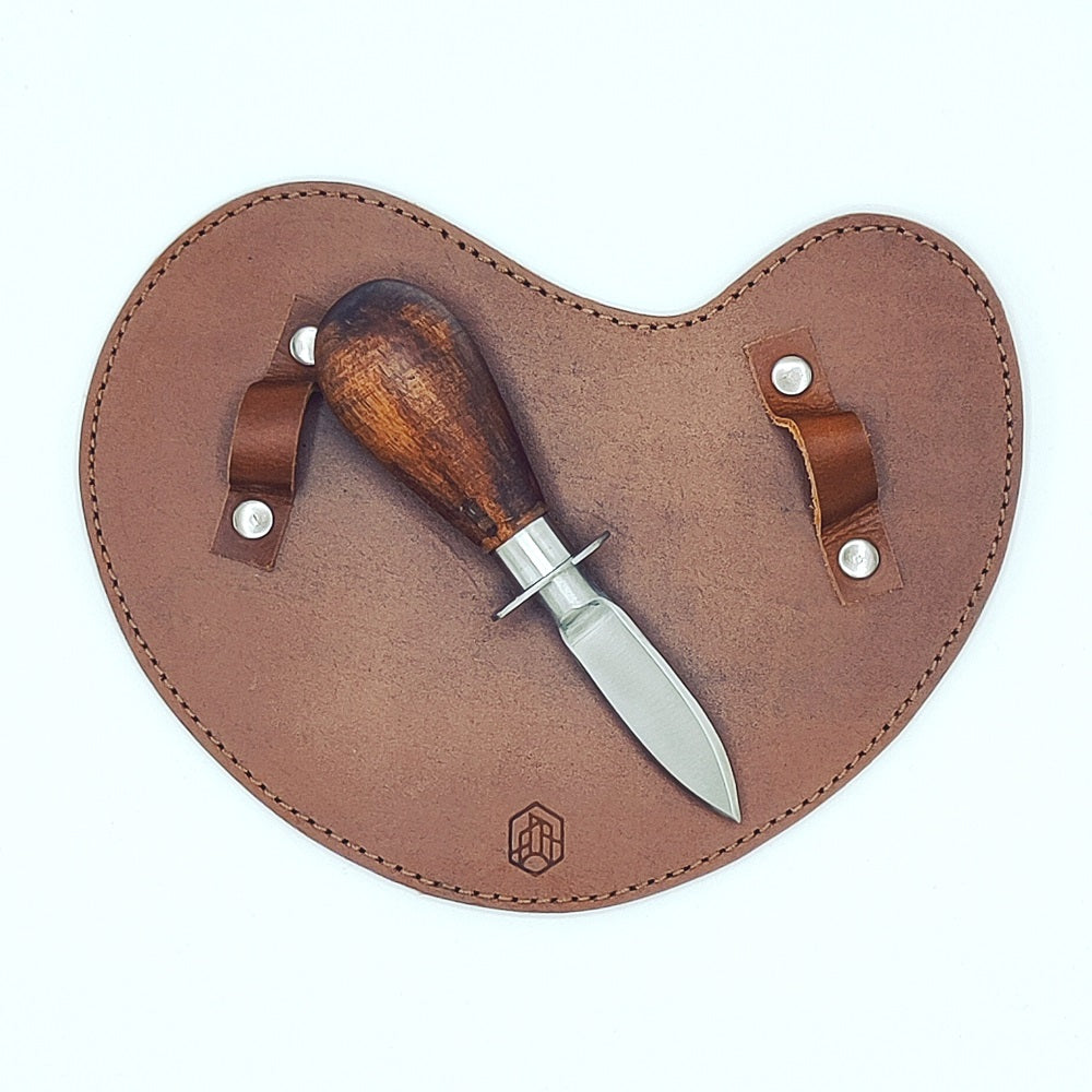 BrÃ»t Homeware, Oestermes met leren handschoen