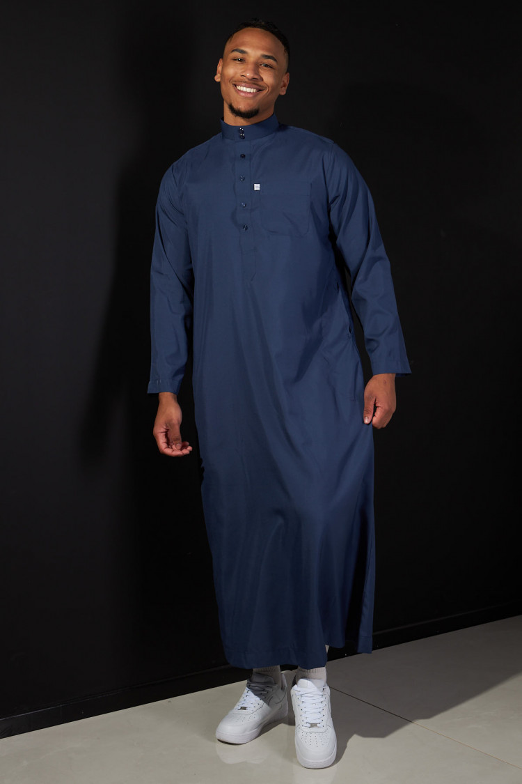 Qamis bleu foncé