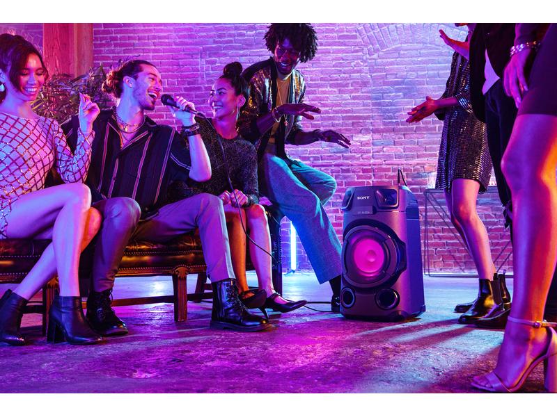 Sony Musik-System MHC-V13D Schwarz Leistungsstarkes Audiosystem mit Bluetooth