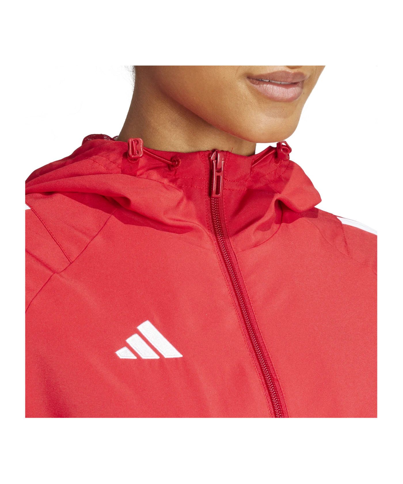 adidas Tiro 24 Windbreaker Damen Rot Weiss