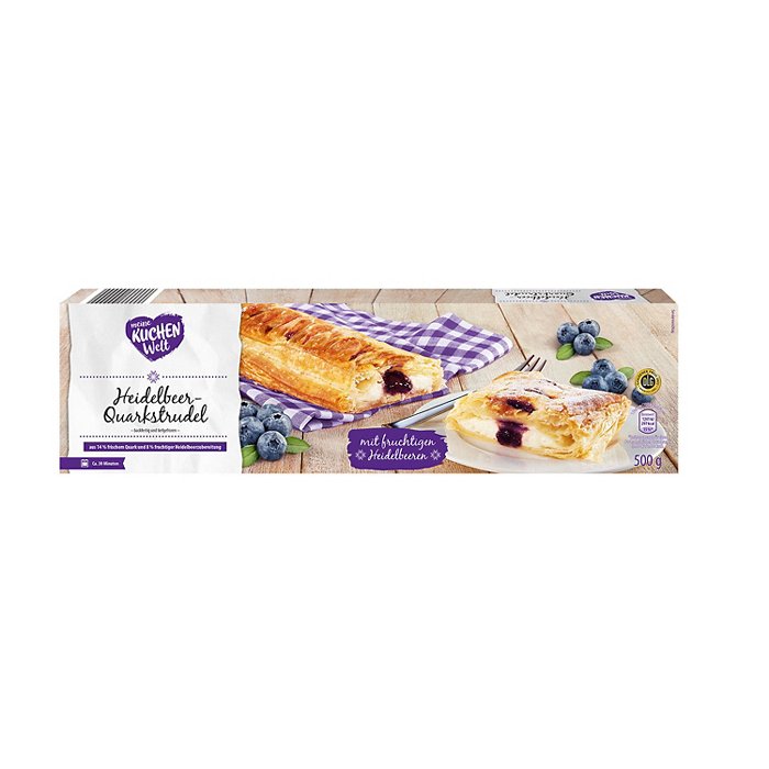 MEINE KUCHENWELT Heidelbeer-Quarkstrudel 500 g
