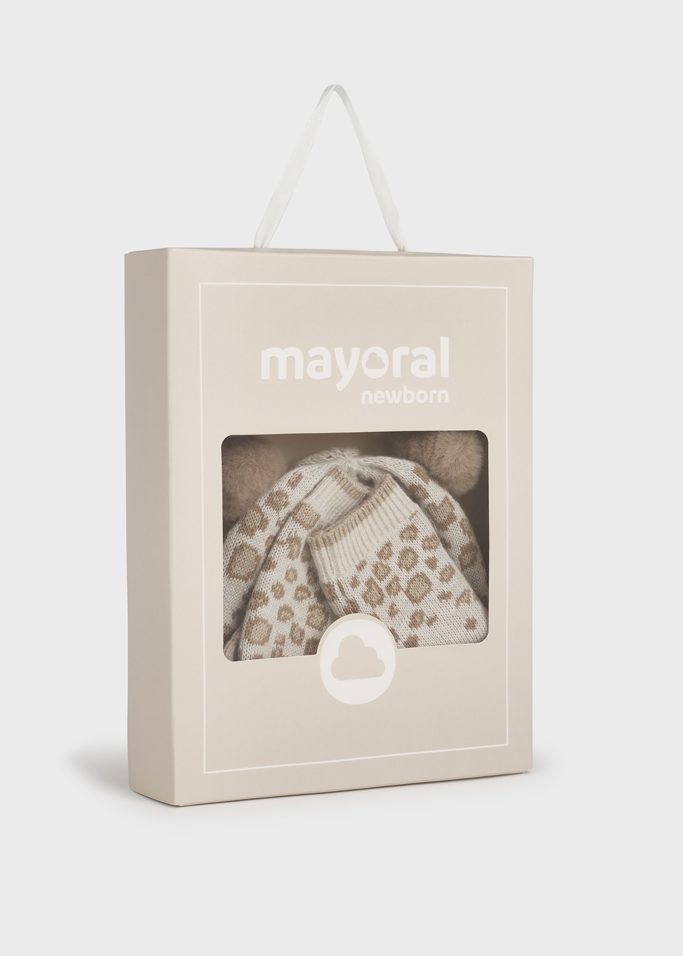 Conjunto de gorro e luvas Better Cotton para recém-nascidos com orelhinhas.