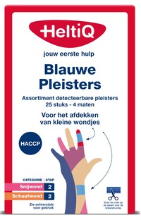 HeltiQ Detecteerbare Pleisters Blauw 26ST