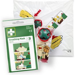 Masque respiratoire, sous sachet plastique