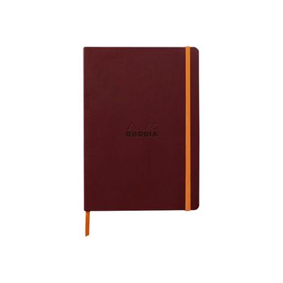 RHODIA Rhodiarama - Carnet souple A5 - 160 pages - pointillés - lie de vin