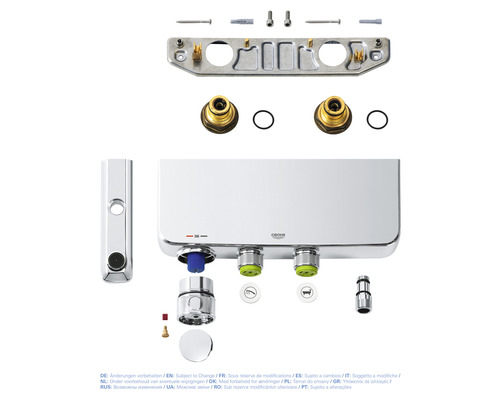 GROHE douchekraan met thermostaat GROHTHERM SMARTCONTROL chroom 34718000