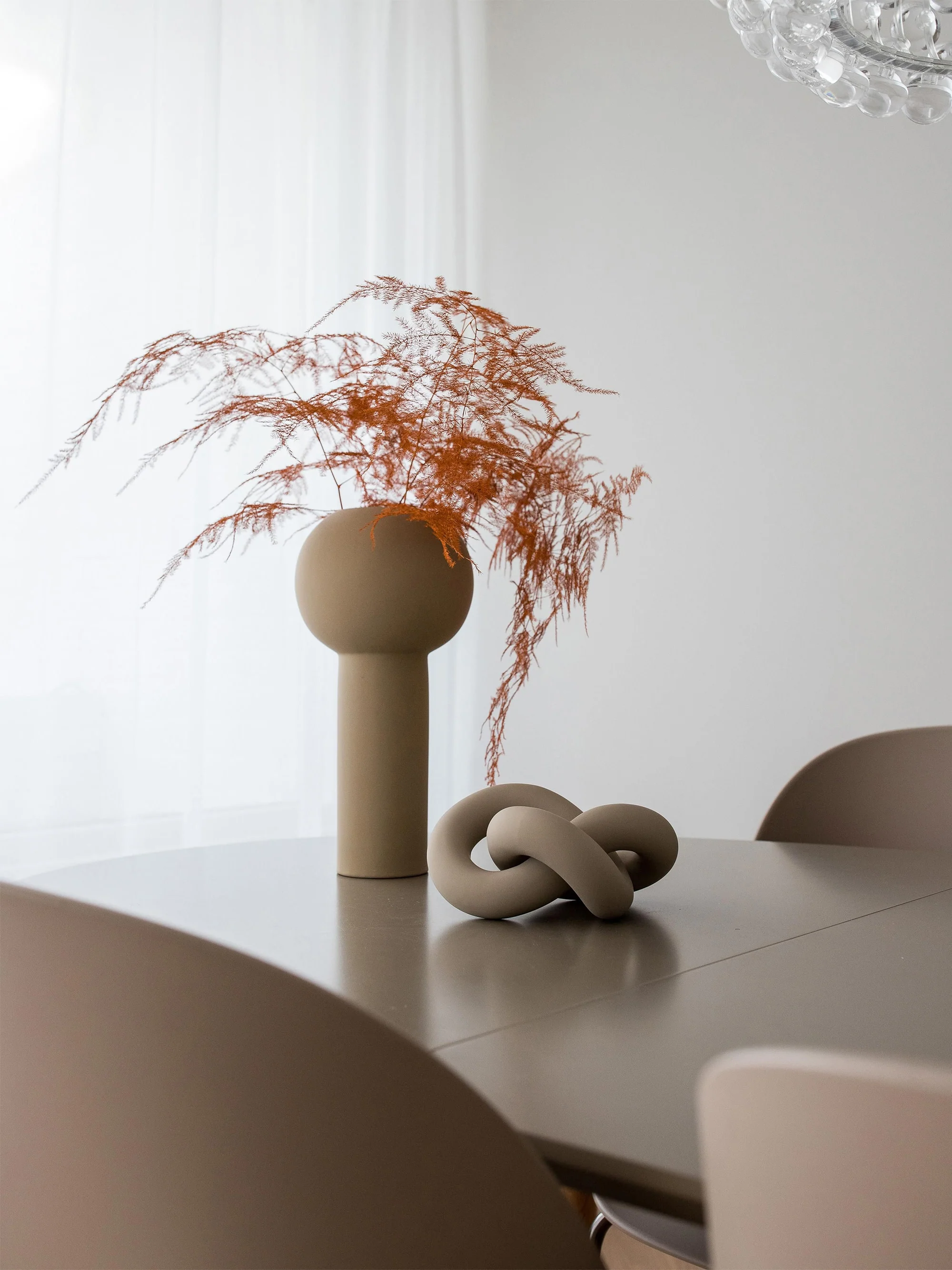 Handgemaakt decoratief object Knot, H 9 cm