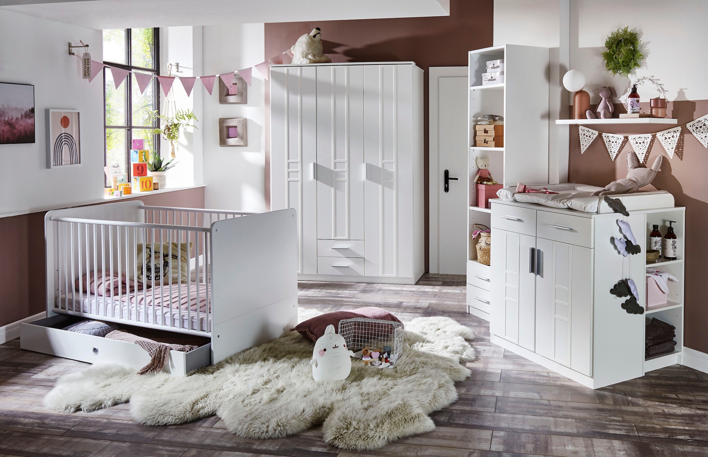 Wimex Babyzimmer-Komplettset »Borkum« 3 Stk. tlg.