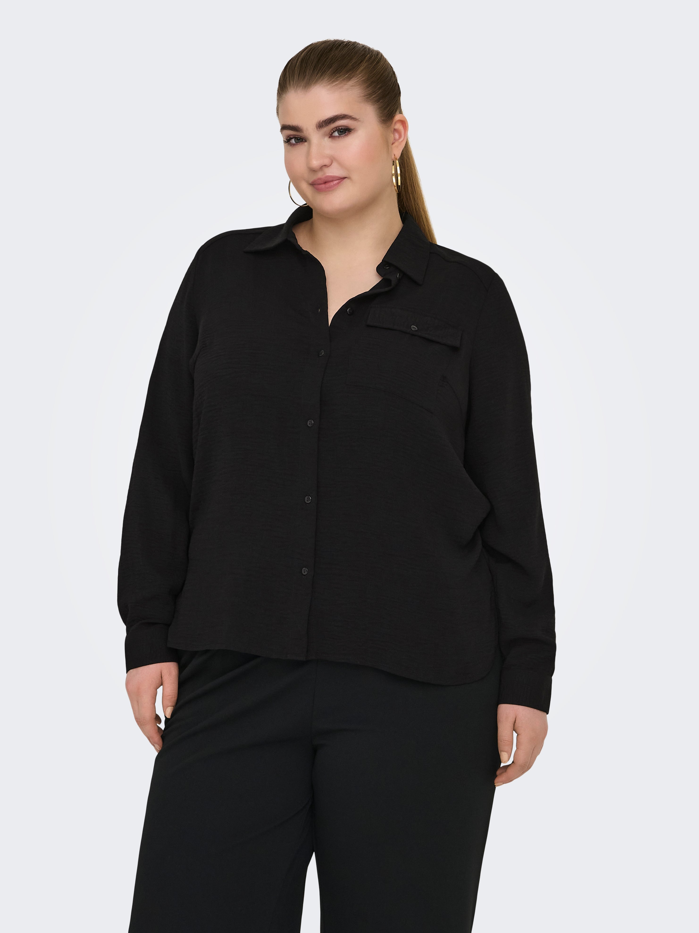 CARJOLEEN Hemd Black