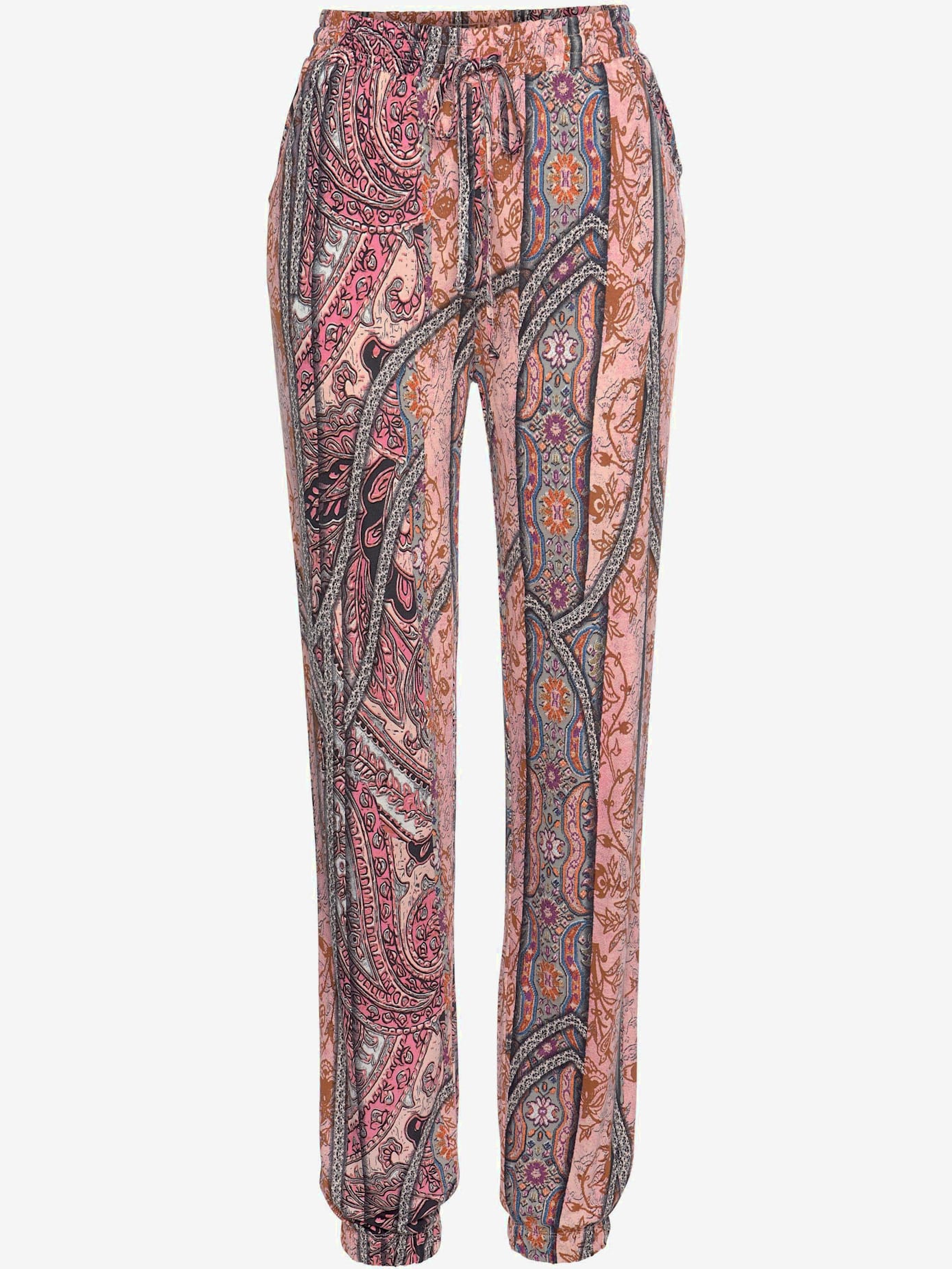 Pantalon de plage robe d'été imprimée en matière légère