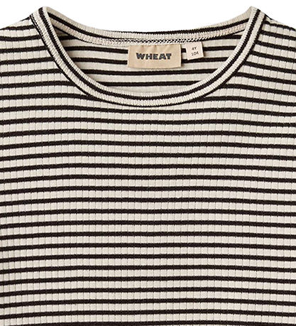 Wheat Bluse - Rib - Stig - Blåck Stripe