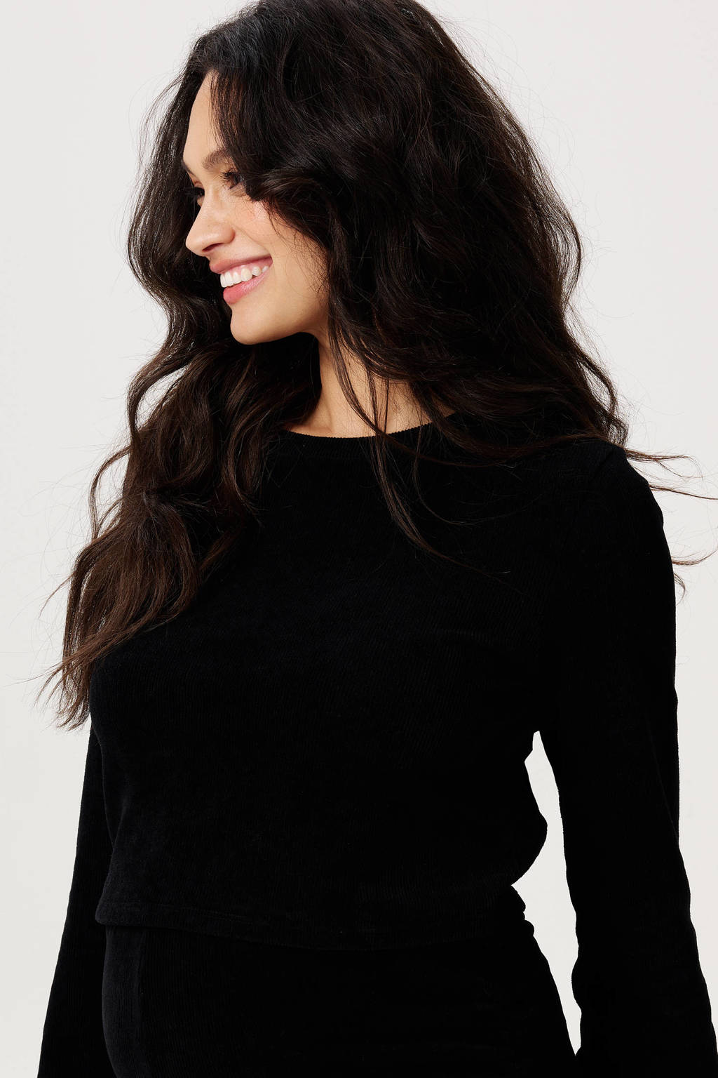 Noppies cropped top zwart