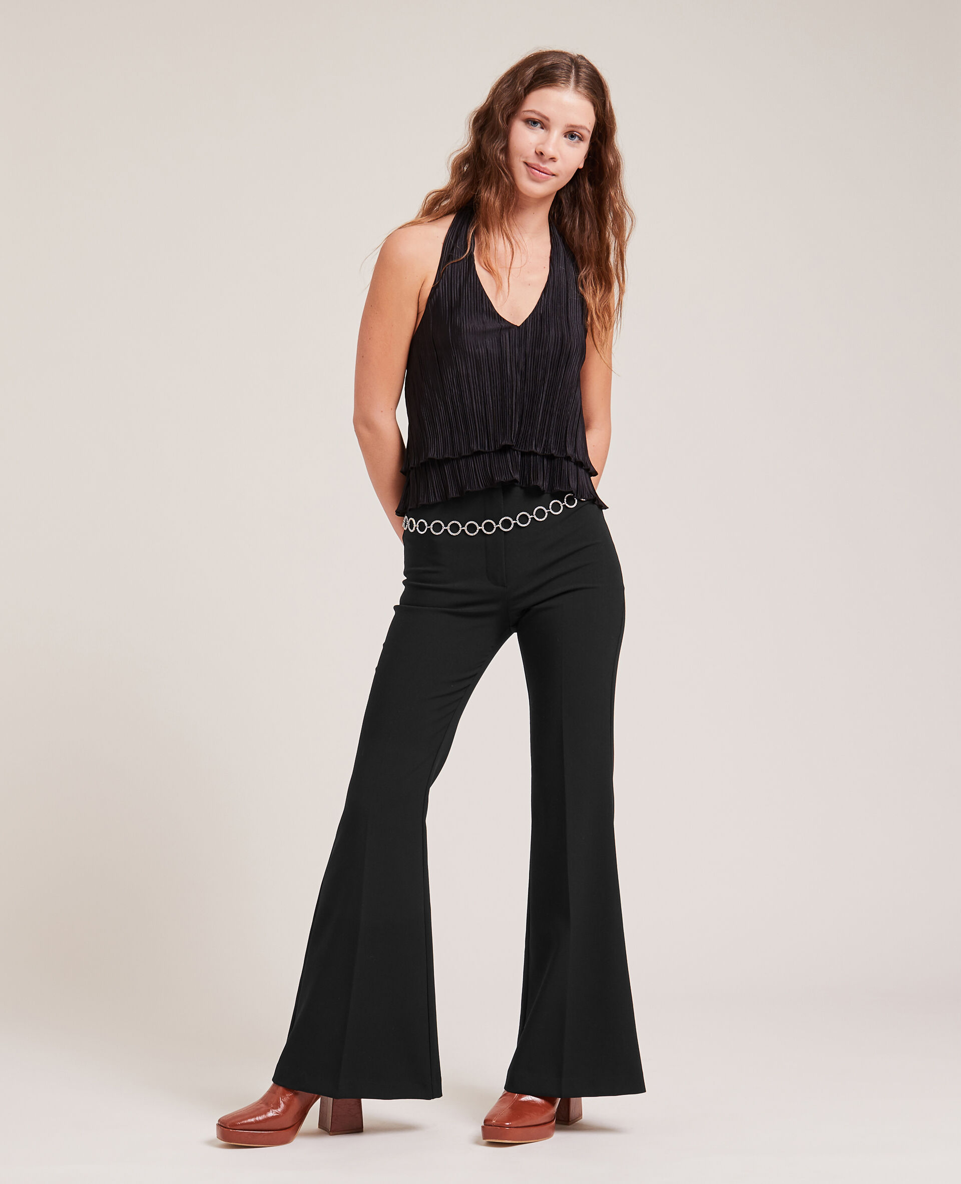 Pantalon flare - Noir