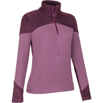 LaMunt Jenny Warm Half Zip Fleece Pullover Grape Taste / Hortensia Damen